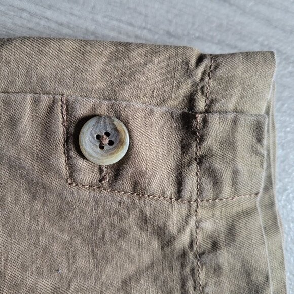 J. Jill Womens Genuine Fit Below Waist Wide-Leg Cropped Pants Size 12 Brown - Picture 3 of 4